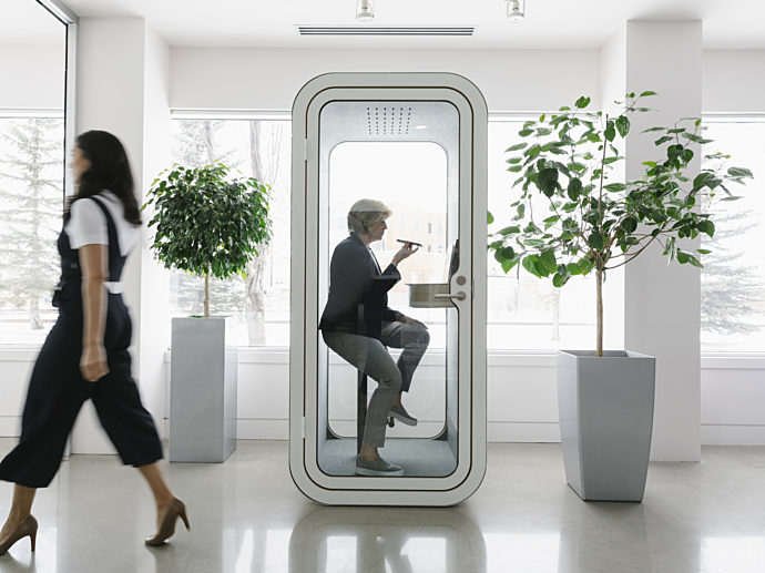 People, office, 2020 Calgary Showroom Framery O Pod